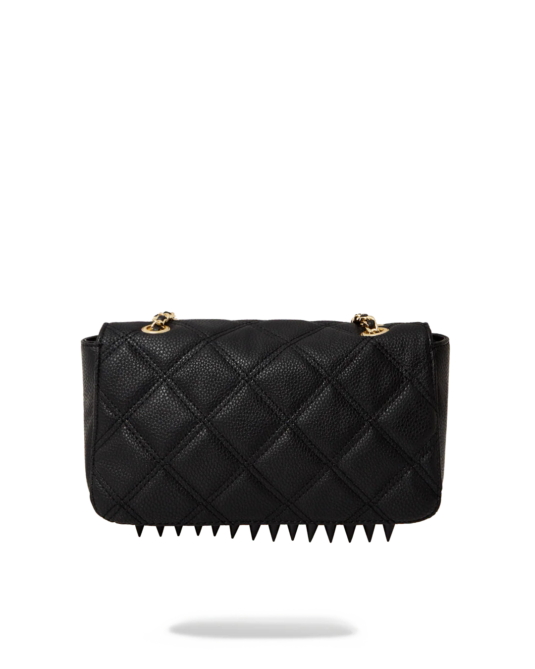 NOIR QUILT GOLD CHAIN SHARK HANDBAG - Image 5