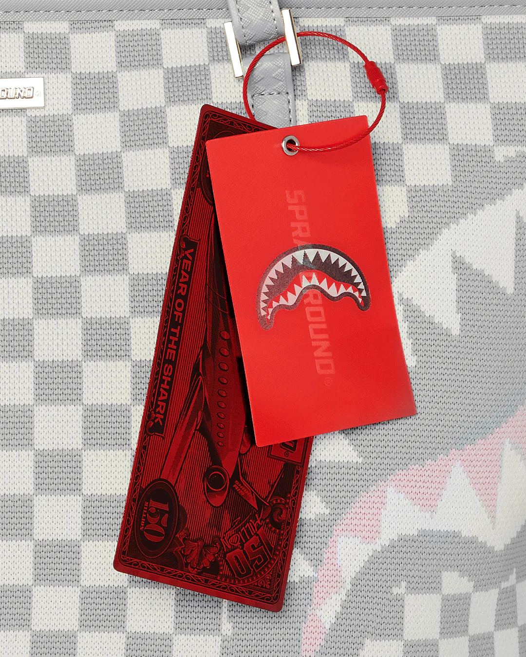 KNIT SHARKS IN PARIS IN CREAM TOTE - Image 11