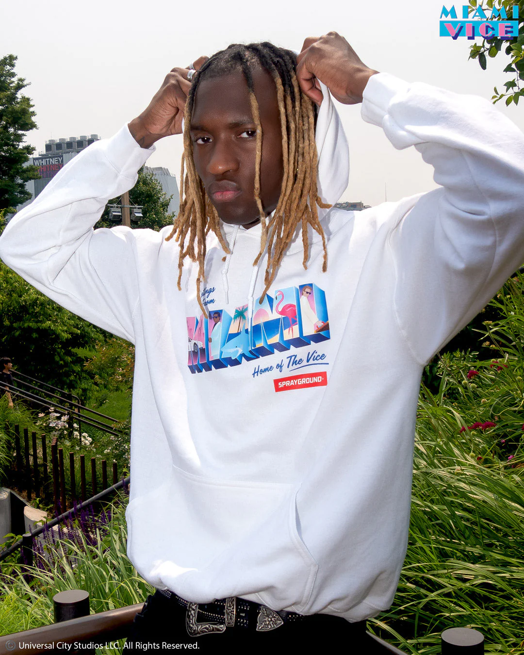 MIAMI VICE HOODY (WHITE) - Image 7