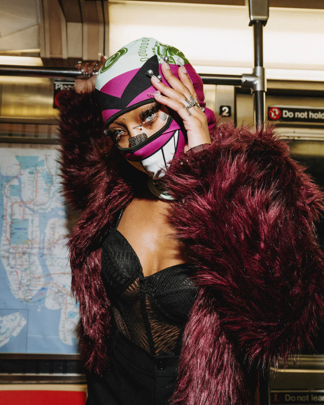MONEY BOY SKI MASK (PURPLE) - Image 2