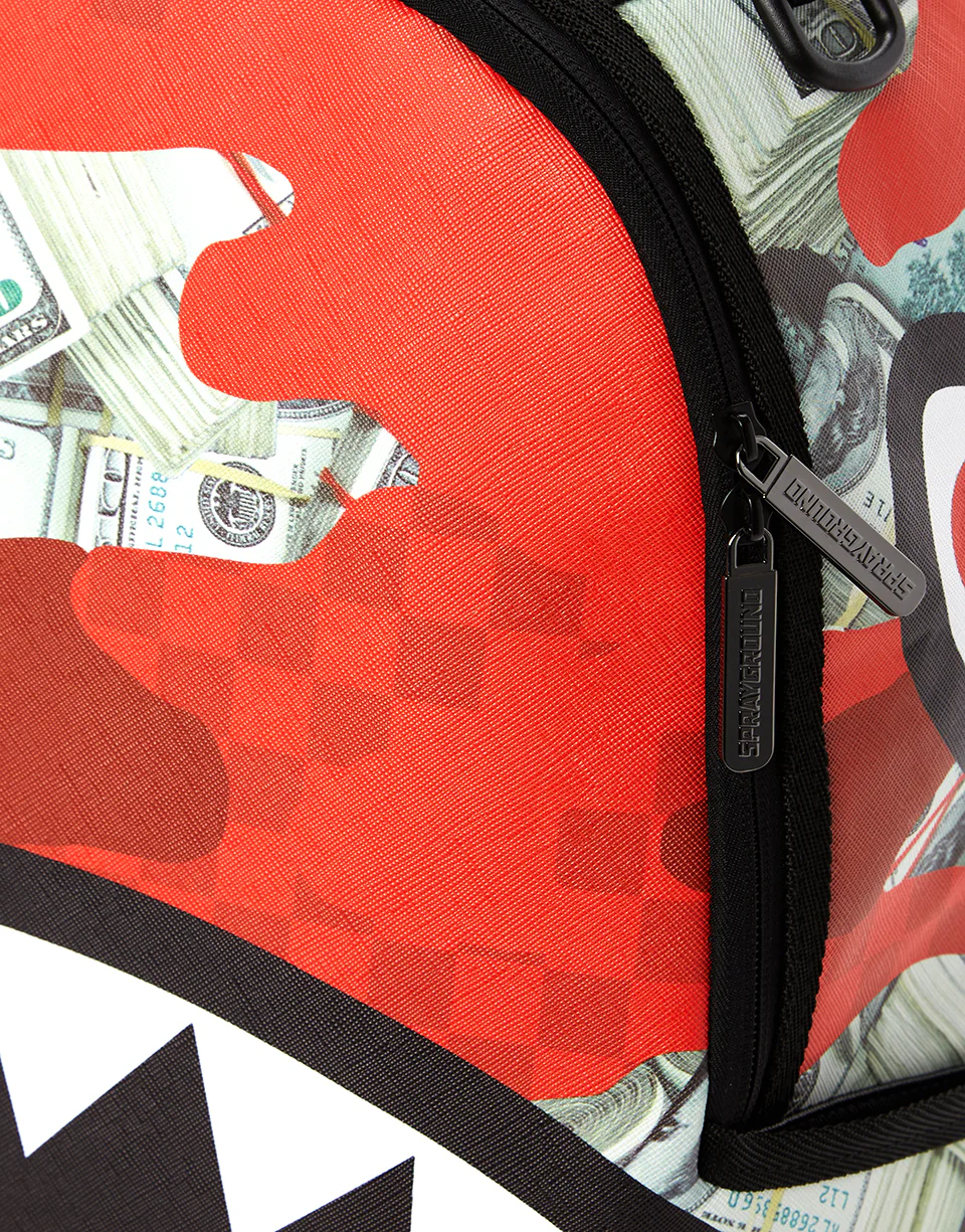 MONEY CAMO (RED) BACKPACK - Image 6