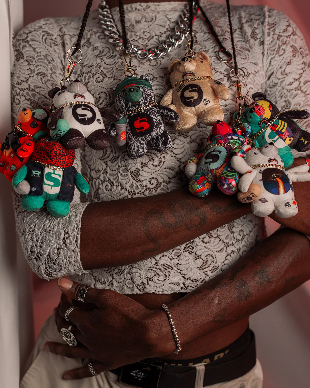 PANDA SKI MASK BEAR KEYCHAIN - Image 8