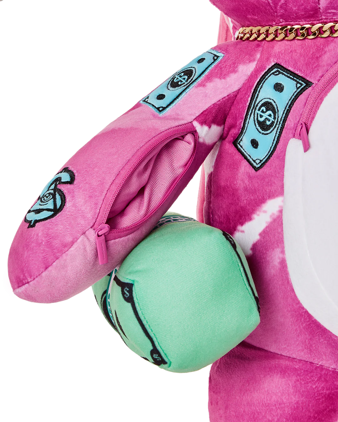 PINK PUNK MONEYBEAR TEDDYBEAR BACKPACK - Image 7