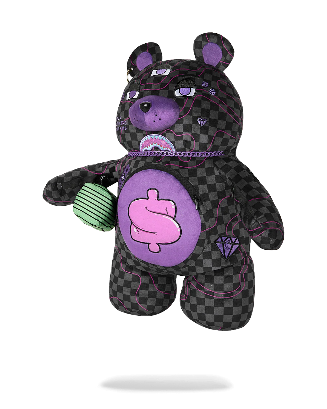 PURPLE SLIME SHARK MONEYBEAR BACKPACK - Image 5